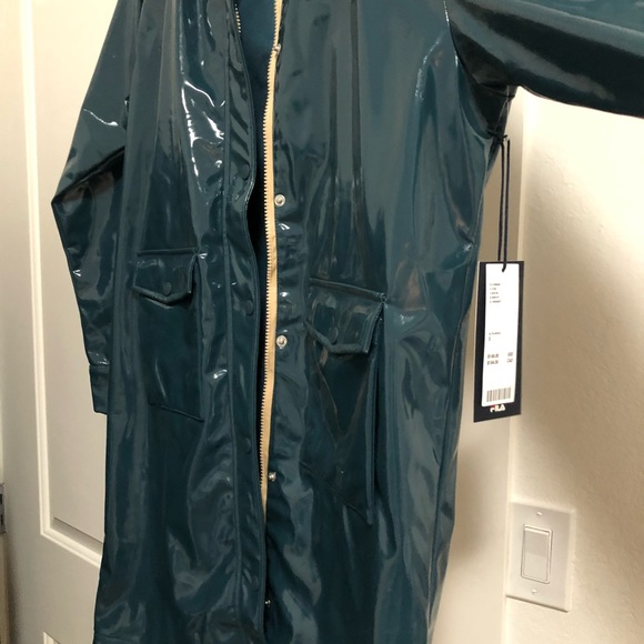 FILA teal raincoat - Picture 2 of 5